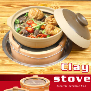 commercial electric clay stove – ceramic cooktop for beef offal stew & casserole