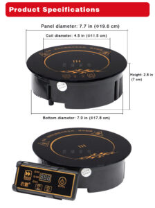 commercial electric ceramic stove – round built in infrared for one person hot pot, for clay pot & copper pot