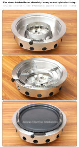 new commercial vegetable oil stove – for hothop or bbq, no gas no electricity