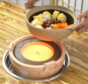 commercial electric clay stove hot pot – ceramic cooktop for beef offal stew, casserole & simmering (restaurant use)