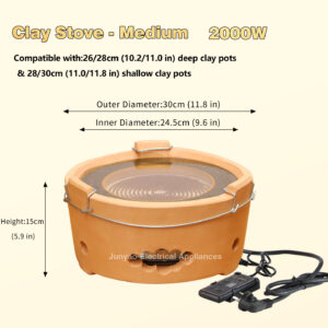 commercial electric clay stove – ceramic cooktop for beef offal stew & casserole