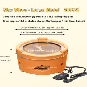 commercial electric clay stove – ceramic cooktop for beef offal stew & casserole