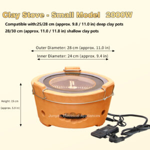 commercial electric clay stove – ceramic cooktop for beef offal stew & casserole