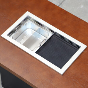 commercial smokeless bbq & hot pot combo table – downdraft purification