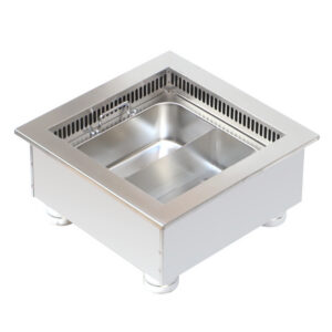 smokeless purifying hot pot table, square hot pot basin, commercial induction cooker hot pot table and chair set, stainless steel double flavor hot pot