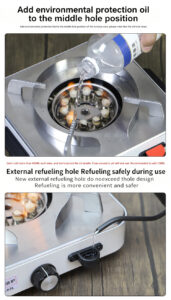 eco friendly oil stove – portable for outdoor, food stalls & restaurants