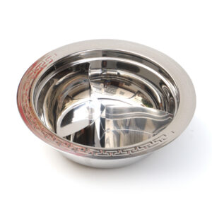 three layer steel steam sauna pot – 304 stainless steel, for seafood steaming & hot pot, induction compatible