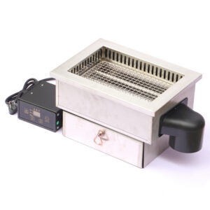 commercial square black king kong electric grill – downdraft, individual size, for japanese/korean bbq