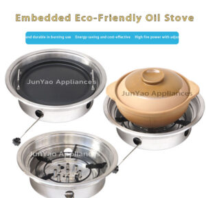 sunken eco friendly oil stove – recessed design, ideal for outdoors, food stalls and restaurants.