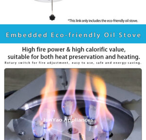 sunken eco friendly oil stove – recessed design, ideal for outdoors, food stalls and restaurants.
