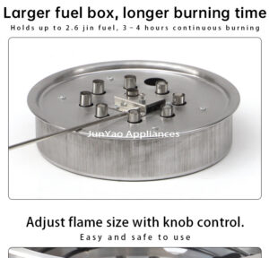 sunken eco friendly oil stove – recessed design, ideal for outdoors, food stalls and restaurants.