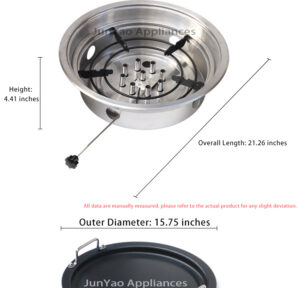 sunken eco friendly oil stove – recessed design, ideal for outdoors, food stalls and restaurants.