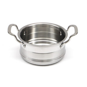 316 Stainless Steel Stackable Small Hot Pot – One-Person, Induction & Gas Compatible, for Home & Commercial Use