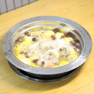 three layer steel steam sauna pot – 304 stainless steel, for seafood steaming & hot pot, induction compatible