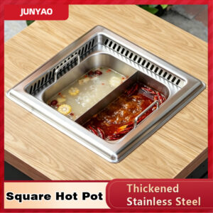 restaurant ready square hot pot – induction compatible, multiple sizes & types