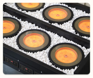 6 head soup simmering display cabinet – 2000w per head, titanium crystal plate, for open kitchen & chain restaurants