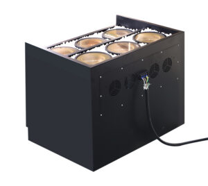 6 head soup simmering display cabinet – 2000w per head, titanium crystal plate, for open kitchen & chain restaurants