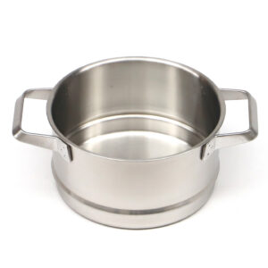 Stackable Individual Small Hot Pot – 304 Stainless Steel, Extra Thick & Tall, 16cm, for Conveyor Belt & Self-Service Dining