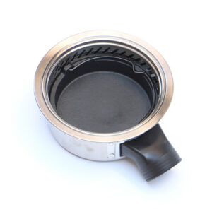 smokeless individual bbq grill – one person, self service, round, downdraft exhaust & purification