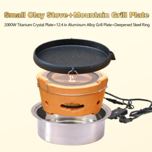 Vintage Clay Electric BBQ Grill – Korean Commercial Self-Service, Aluminum Alloy Grill Plate, Same as Liu Zhenzhen’s auto draft