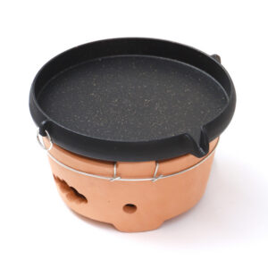 Vintage Clay Electric BBQ Grill – Korean Commercial Self-Service, Aluminum Alloy Grill Plate, Same as Liu Zhenzhen’s