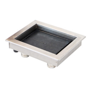 korean smokeless electric bbq grill – with egg cake & cheese, downdraft exhaust, commercial grade