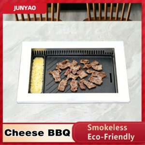 Korean Smokeless Electric BBQ Grill – with Egg Cake & Cheese, Downdraft Exhaust, Commercial Grade korean smokeless electric bbq grill – with egg cake & cheese, downdraft exhaust, commercial grade
