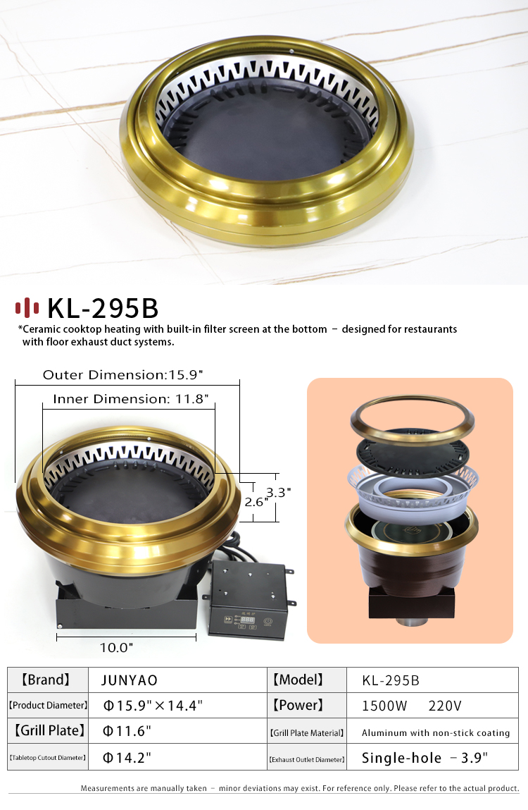 japanese style smokeless electric grill – commercial gold downdraft round drop in bbq grill for korean self service restaurants japanese style smokeless electric grill – commercial gold downdraft round drop in bbq grill for korean self service restaurants