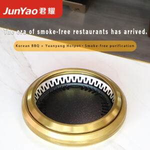 japanese style smokeless electric grill – commercial gold downdraft round drop in bbq grill for korean self service restaurants