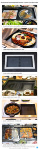 smart smokeless hot pot & bbq combo table – sintered stone / solid wood, commercial use