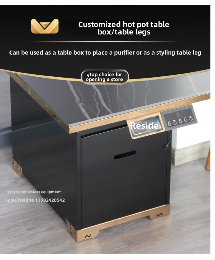 customizable smoke free bbq & hotpot table – marble / sintered stone / stainless steel tops with built in induction & grill combo customizable smoke free bbq & hotpot table – marble / sintered stone / stainless steel tops with built in induction & grill combo
