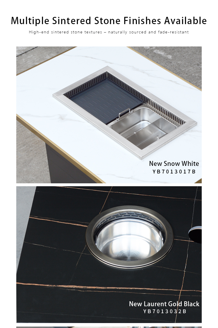 Sintered Stone Smokeless Hot Pot & BBQ Table - Image 4