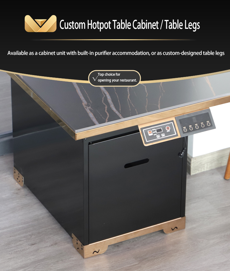 Sintered Stone Smokeless Hot Pot & BBQ Table - Image 7
