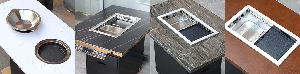 JUNYAO commercial smokeless BBQ table solutions