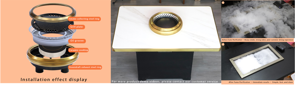 JUNYAO Korean BBQ restaurant equipment manufacturer